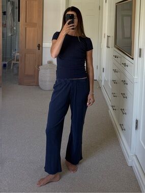 Jcrew Navy Pointelle Set